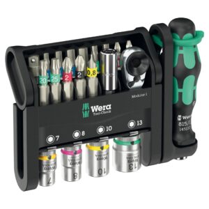 Wera 049000 Tool-Check Modular 1, Metric, 21-Piece