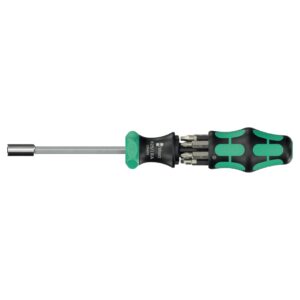 Wera 051518 Kraftform Kompakt 27 RA 2 Ratcheting Bitholder 7-Piece