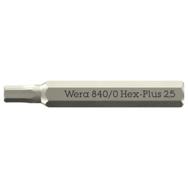 Wera 058112 840 Hex-Plus Micro Driver Bit 2.5 x 30mm 10-Pack Wera 058112 840 Hex-Plus Micro Driver Bit 2.5 x 30mm 10-Pack