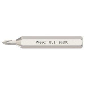 Wera 058120 851 Phillips Micro Driver Bit PH00 x 30mm 10-Pack