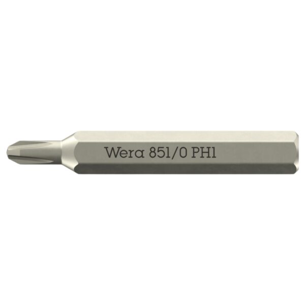 Wera 058122 851 Phillips Micro Driver Bit PH1 x 30mm 10-Pack Wera 058122 851 Phillips Micro Driver Bit PH1 x 30mm 10-Pack
