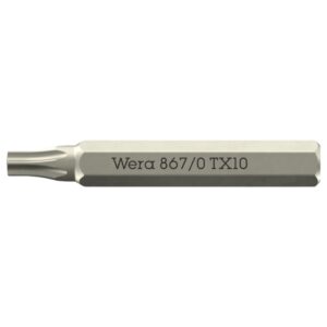Wera 058133 867 Torx Micro Driver Bit T10 x 30mm 10-Pack