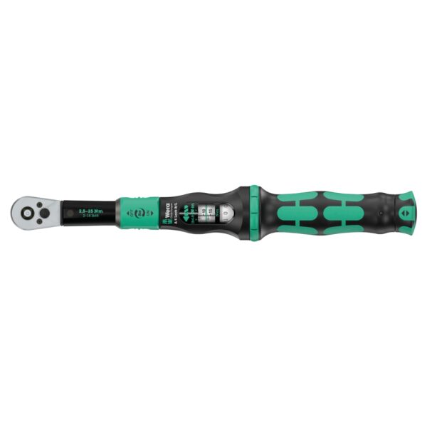 Wera 075693 Click-Torque Lock A 5 R/L Bidrectional Torque Wrench, 1/4" Drive, 2.5-25 Nm