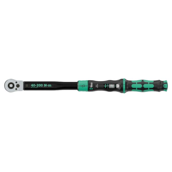Wera 075695 Click-Torque Lock C 3 R/L Torque Wrench, 1/2" Square Drive, 40-200 Nm