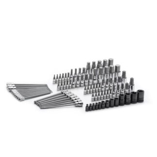 Gearwrench 80742 1/4", 3/8" and 1/2" Drive Hex/Tamper Proof Torx/External Torx/Torx SAE/Metric Bit Set 84-Piece