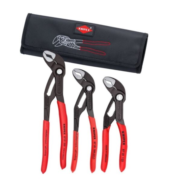 Knipex 001955S8 COBRA Set in Tool Roll 3-Piece