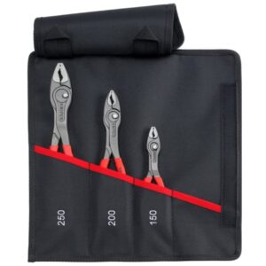 Knipex 001961V01 TwinGrip Pliers Set in a Tool Roll 3-Piece