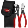Knipex 002072V02 Mini Diagonal Pliers Set in Belt Pouch 2-Piece