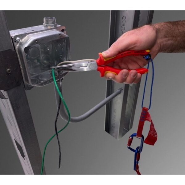 Knipex 005006TBKA 13" Tool Tethering Adaptor Straps with Captive Eye Carabiner 2-Pack