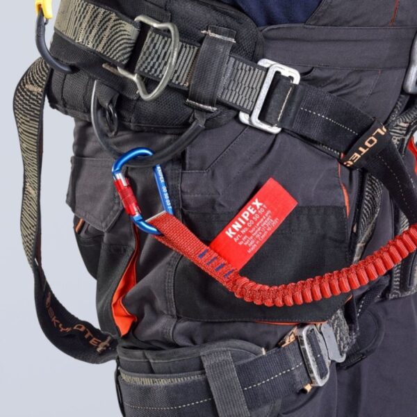 Knipex 005012TBKA 38" Tool Tethering Lanyard with Captive Eye Carabiner up to 13lbs