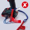 Knipex 005012TBKA 38" Tool Tethering Lanyard with Captive Eye Carabiner up to 13lbs