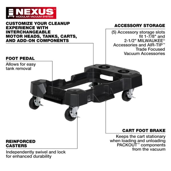 Milwaukee 0943-20 NEXUS Wet/Dry Vacuum Cart