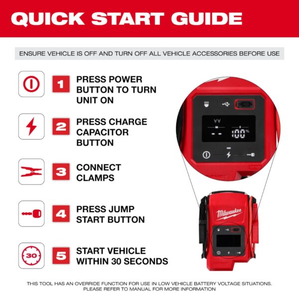 Milwaukee 3841-20 M18 HOTSHOT Jump Starter -Tool Only