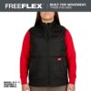 Milwaukee F350B Women's FREEFLEX Lightweight Insulated Vest - Black