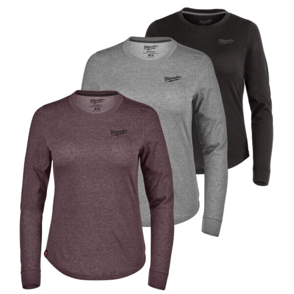 Milwaukee F552 Series Women's FREEFLEX Long Sleeve Hybrid T-Shirt