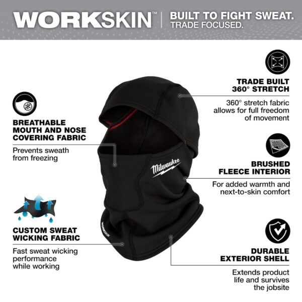 Milwaukee M753B WORKSKIN Balaclava - Black