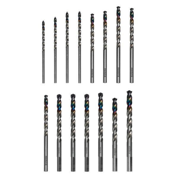 Diablo DMD-15T METAL DEMON Drill Bits Set for Mild, Hardened and Stainless Steels 15-Piece