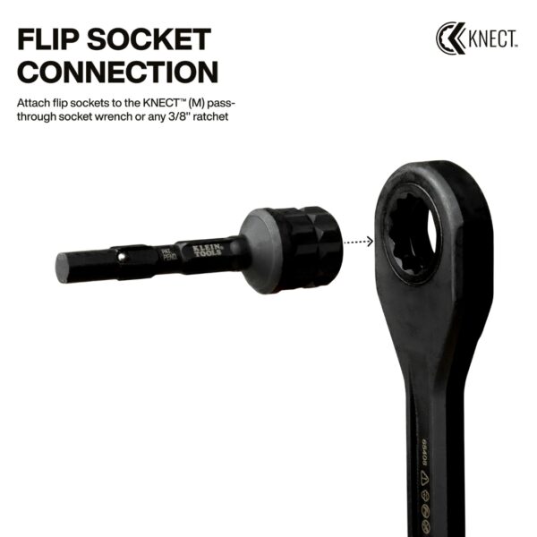 Klein 65KADPM KNECT Impact Socket Adapter Set (3) Klein 65KADPM KNECT Impact Socket Adapter Set