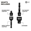 Klein 65KADPS KNECT Impact Socket Adapter Set Klein 65KADPS KNECT Impact Socket Adapter Set