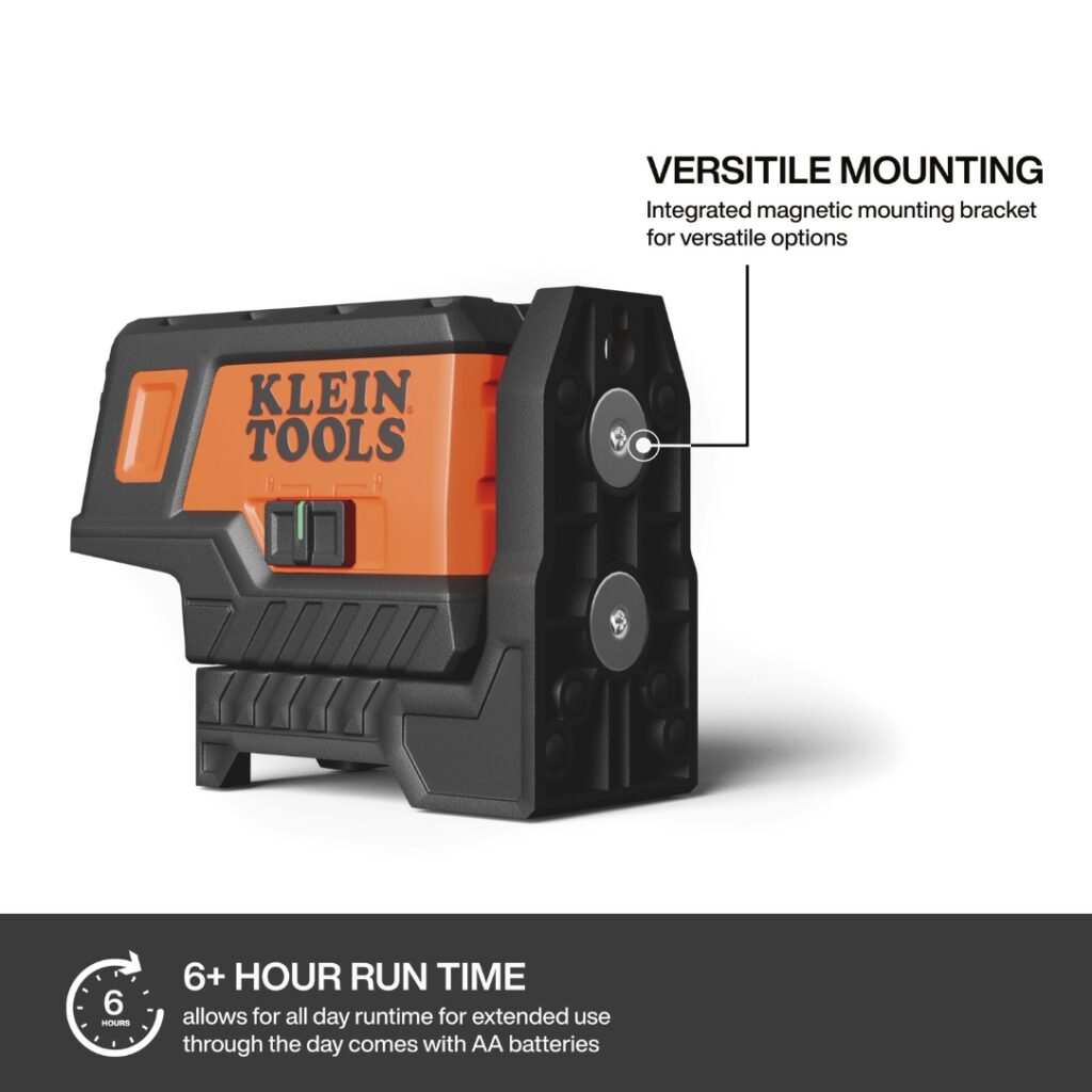 Klein 93MCLPG Compact Green Cross-Line Laser Level with Plumb Spot - BC ...