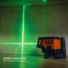 Klein 93MCLPG Compact Green Cross-Line Laser Level with Plumb Spot