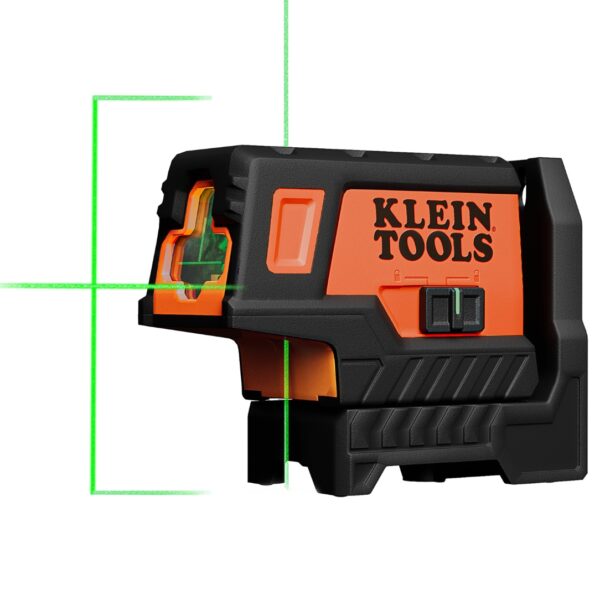 Klein 93MCLPG Compact Green Cross-Line Laser Level with Plumb Spot