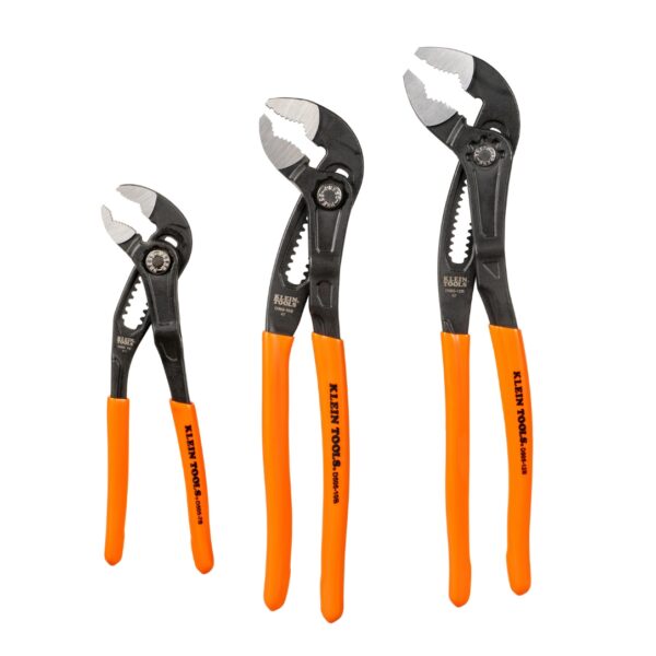 Klein D5053BKIT Quick Adjust KLAW Pump Pliers Set 3-Piece