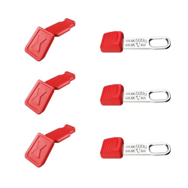 Knipex 006306TCRSBA KNIPEXTEND Red ColorCoded and TetheredTool Clips 6-Piece