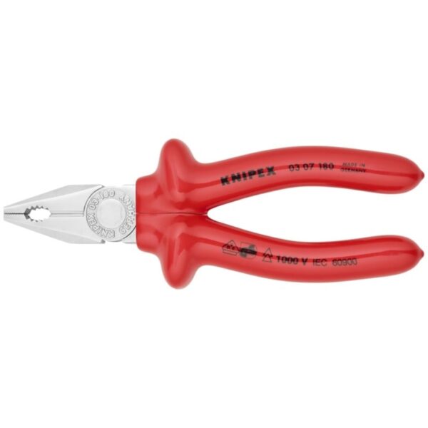 Knipex 0307180 7-1/4" 1000V Insulated Combination Pliers