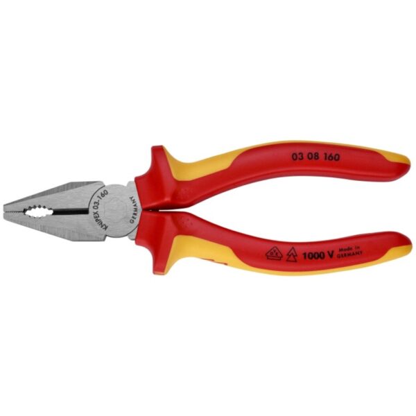 Knipex 0308160SBA 6-1/4" 1000V Insulated Combination Pliers