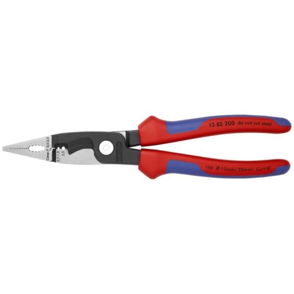 Knipex 1382200SB 8" 6-in-1 Electrical Installation Pliers - Metric Wire