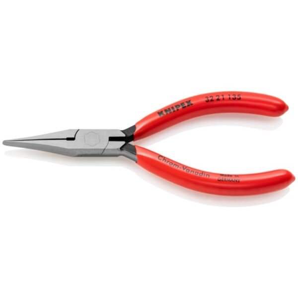 Knipex 3221135 5-1/4" Long Nose Relay Adjusting Pliers - Flat Tips