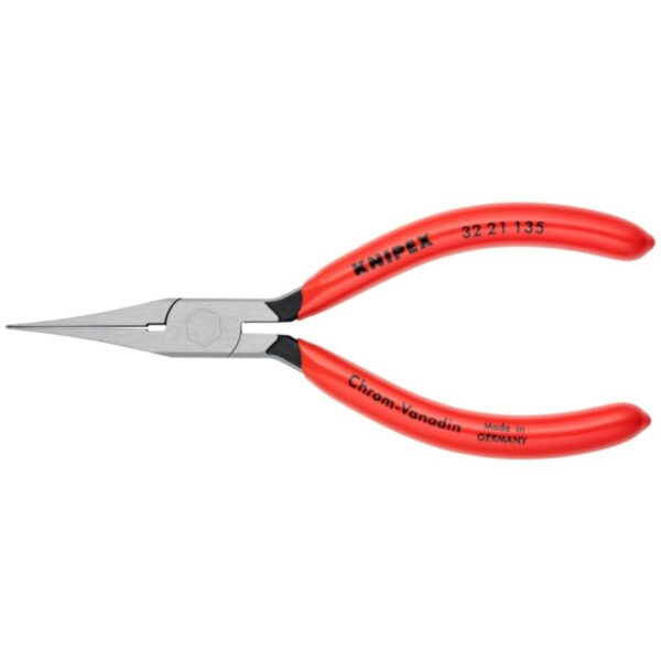 Knipex 3221135 5-1/4" Long Nose Relay Adjusting Pliers - Flat Tips