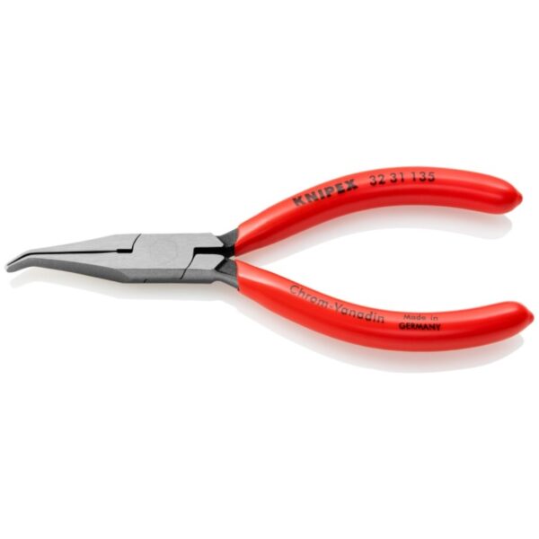 Knipex 3231135 5-1/4" Long Nose Relay Adjusting  40° Angled Pliers - Flat Tips