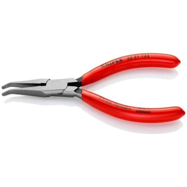 Knipex 3231135 5-1/4" Long Nose Relay Adjusting  40° Angled Pliers - Flat Tips