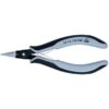 Knipex 3412130ESD 5-1/4" Electronics Pliers with ESD Handles - Flat Tips