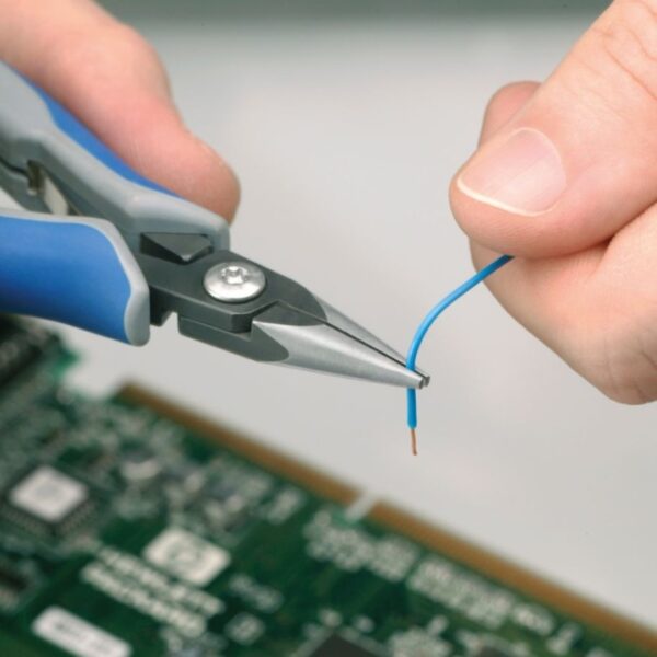 Knipex 3422130 5-1/4" Electronics Pliers - Half Round Tips