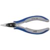 Knipex 3452130 5-1/4" Cross-Hatched Electronics Pliers - Half Round Tips