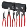 Knipex 9K0080150US Core Pliers Set in Tool Roll 5-Piece