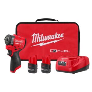 Milwaukee 3049-22 M12 FUEL 3/8" Subcompact Impact Wrench with Friction Ring Kit