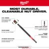 Milwaukee 49-66-4745 SHOCKWAVE Impact Duty 1/4” and 5/16” x 6” QUIK-CLEAR 2-in-1 Magnetic Nut Driver