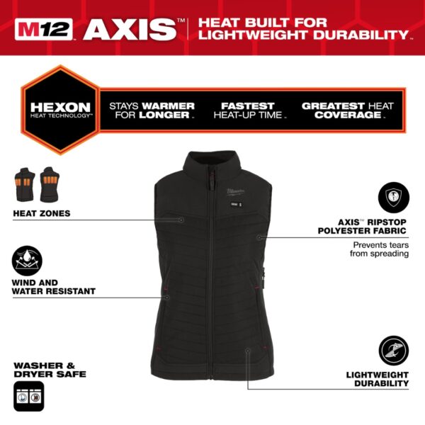 Milwaukee F300 Series M12 Women's AXIS Heated Vest Kit - BLACK
