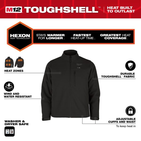 Milwaukee M100 Series M12 Heated TOUGHSHELL Jacket - Jacket Only