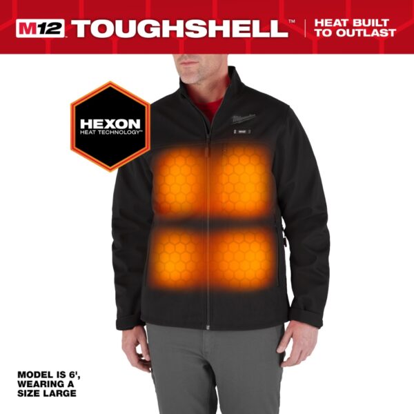 Milwaukee M100 Series M12 Heated TOUGHSHELL Jacket Kit - BLACK