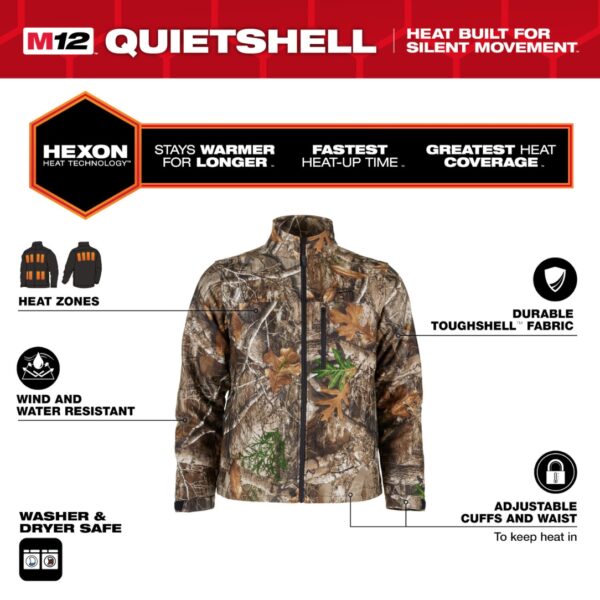 Milwaukee M101 Series Heated QUIETSHELL Jacket Kit - Camouflage