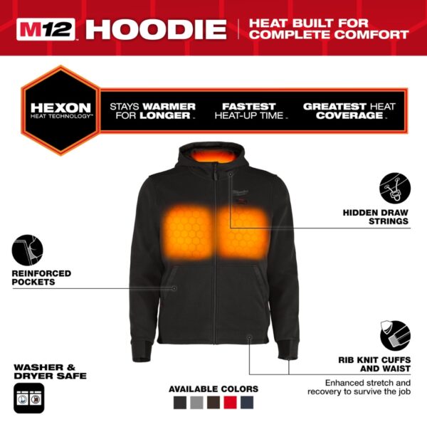 Milwaukee M200 Series M12 Heated Hoodie - Hoodie Only