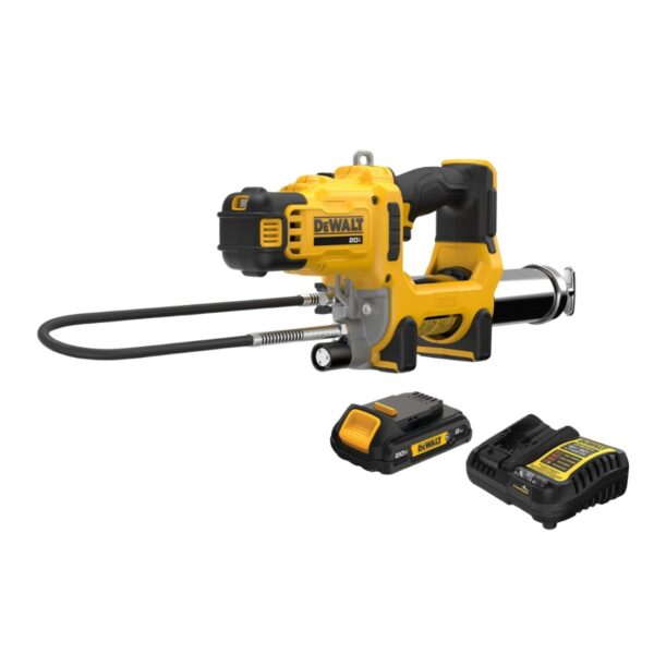 DeWalt DCGG581GD1 20V MAX 10,000 PSI Variable 2-Speed Grease Gun Kit