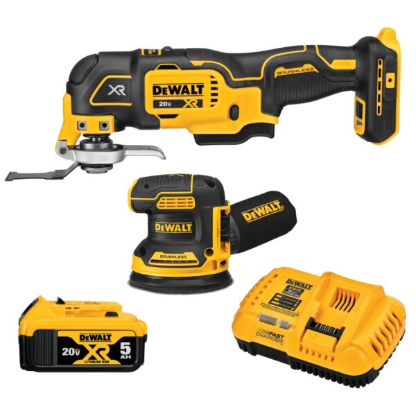 DeWalt DCK202P1 20V MAX* XR Brushless 2-Tool Woodworking Kit.