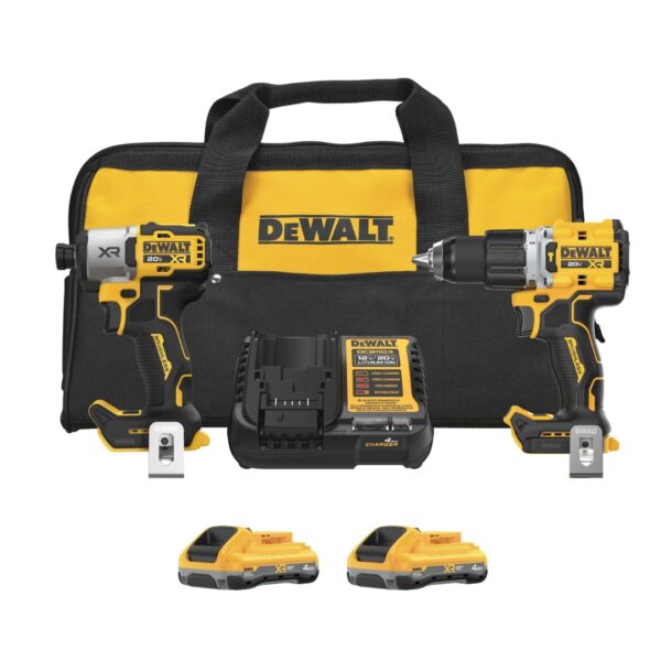 DeWalt DCK250QQ2 20V MAX XR 2-Speed Hammer Drill and Impact 2-Tool Combo Kit