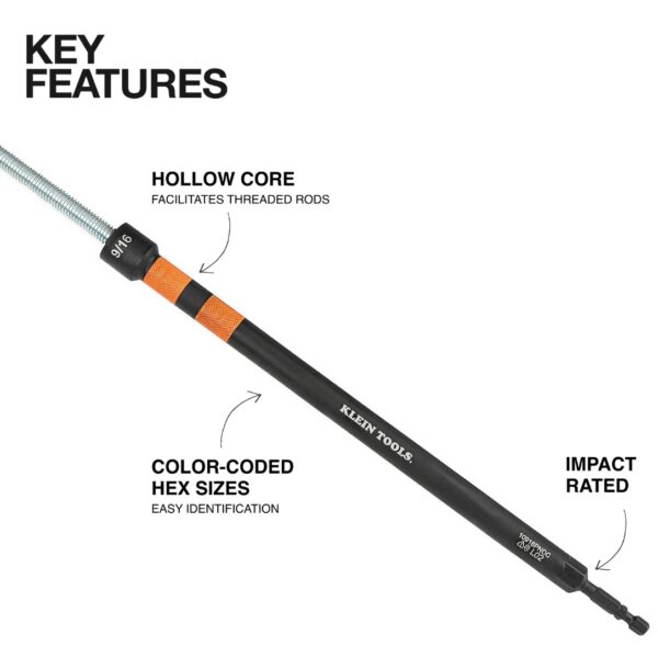 Klein 10916PNDC 9/16"Magnetic Colour-Coded Power Nut Setter
